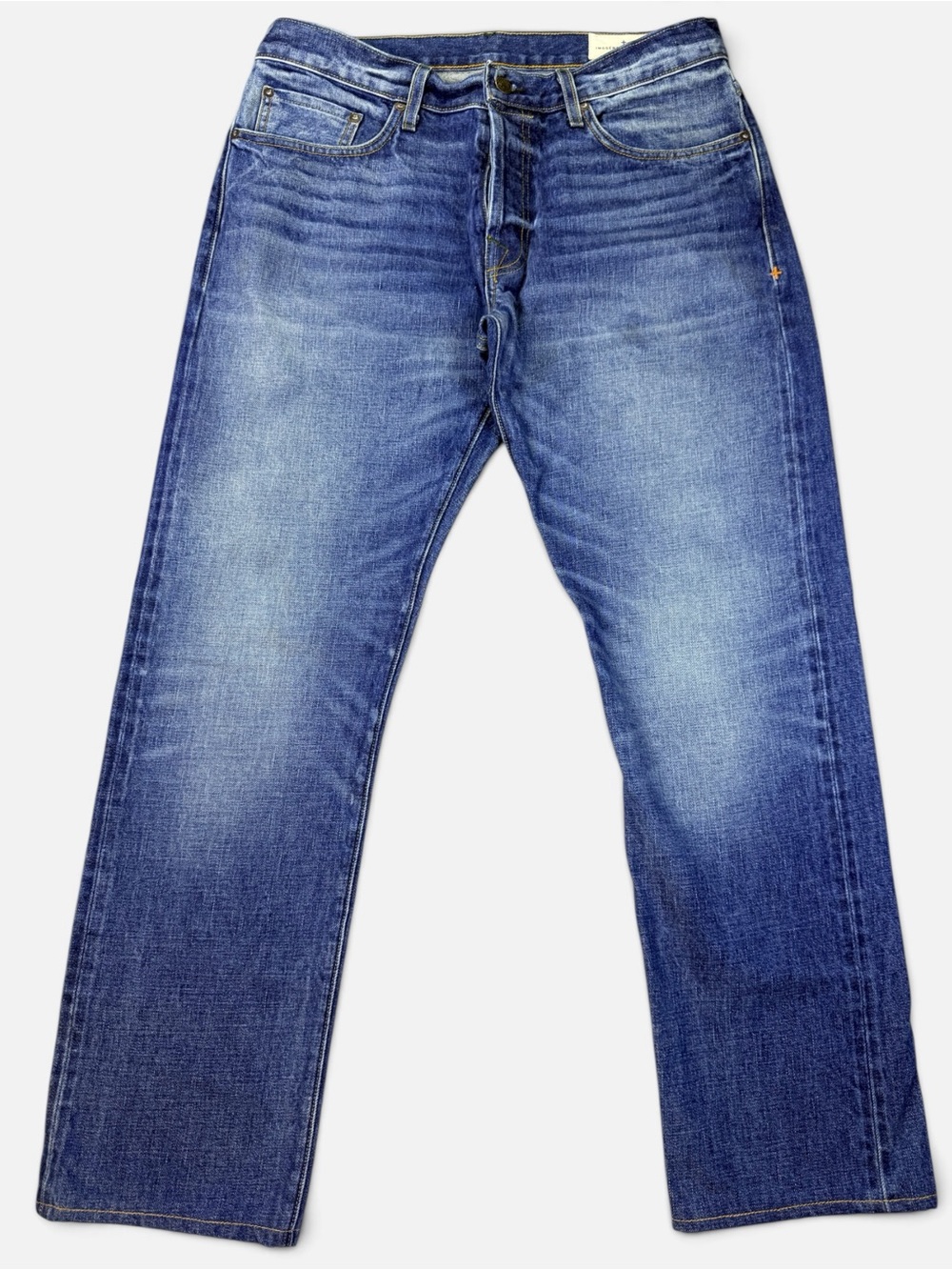 Imogene + Willie Barton Men’s 34 Blue Slim Jeans Button Fly